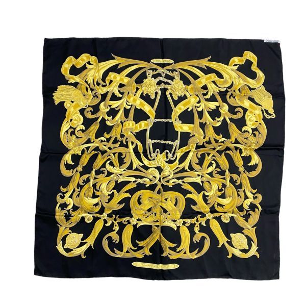 ○ エルメス HERMES カレ90 スカーフ バンダナ LE MORS A LA CONETABLE