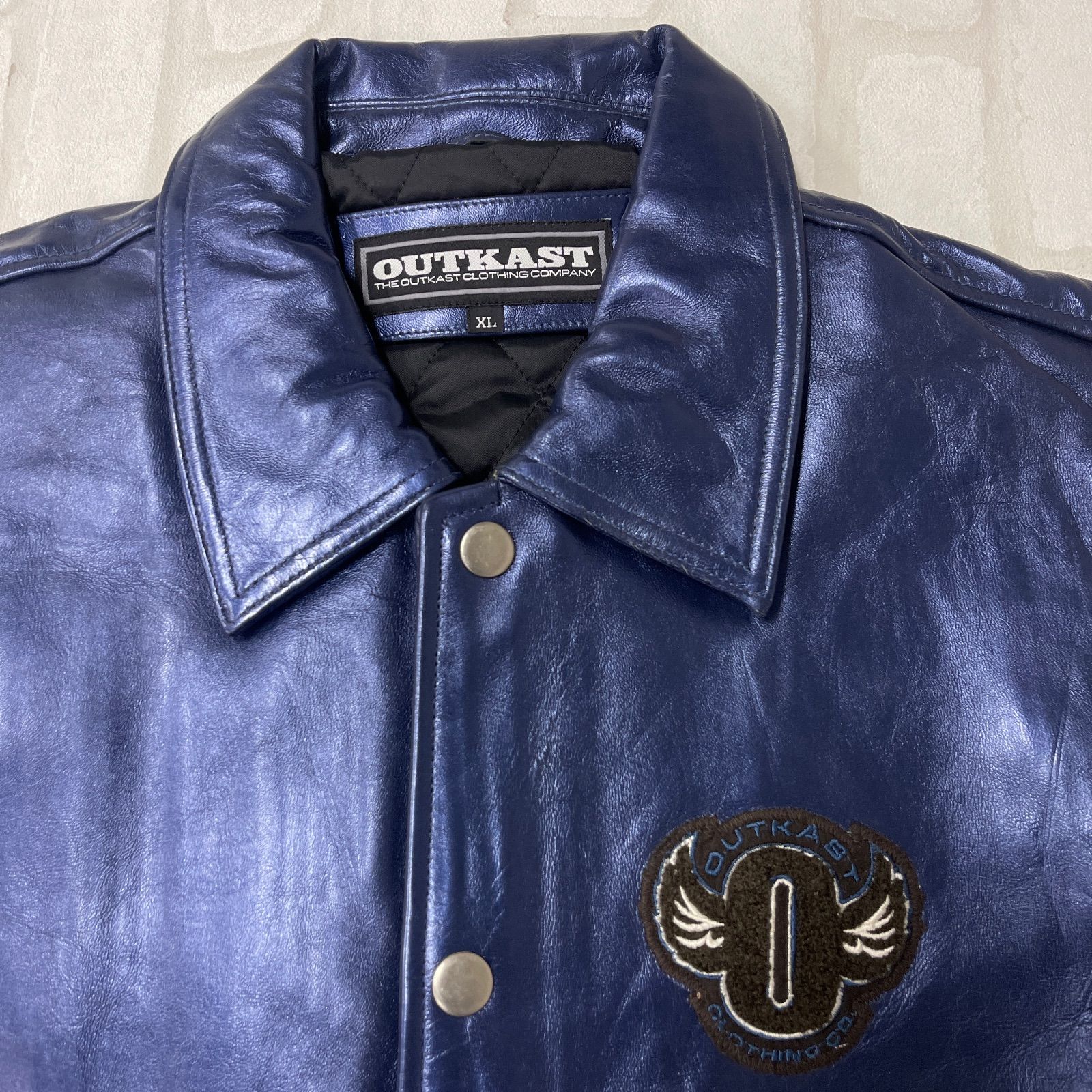 値下げ アウトキャスト OUTKAST レザー ワッペン スタジャン 