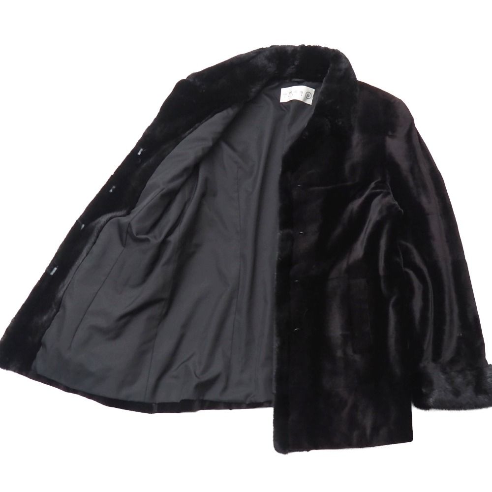 □美品□GRES × SAGA MINK グレ × サガミンク コート サイズF