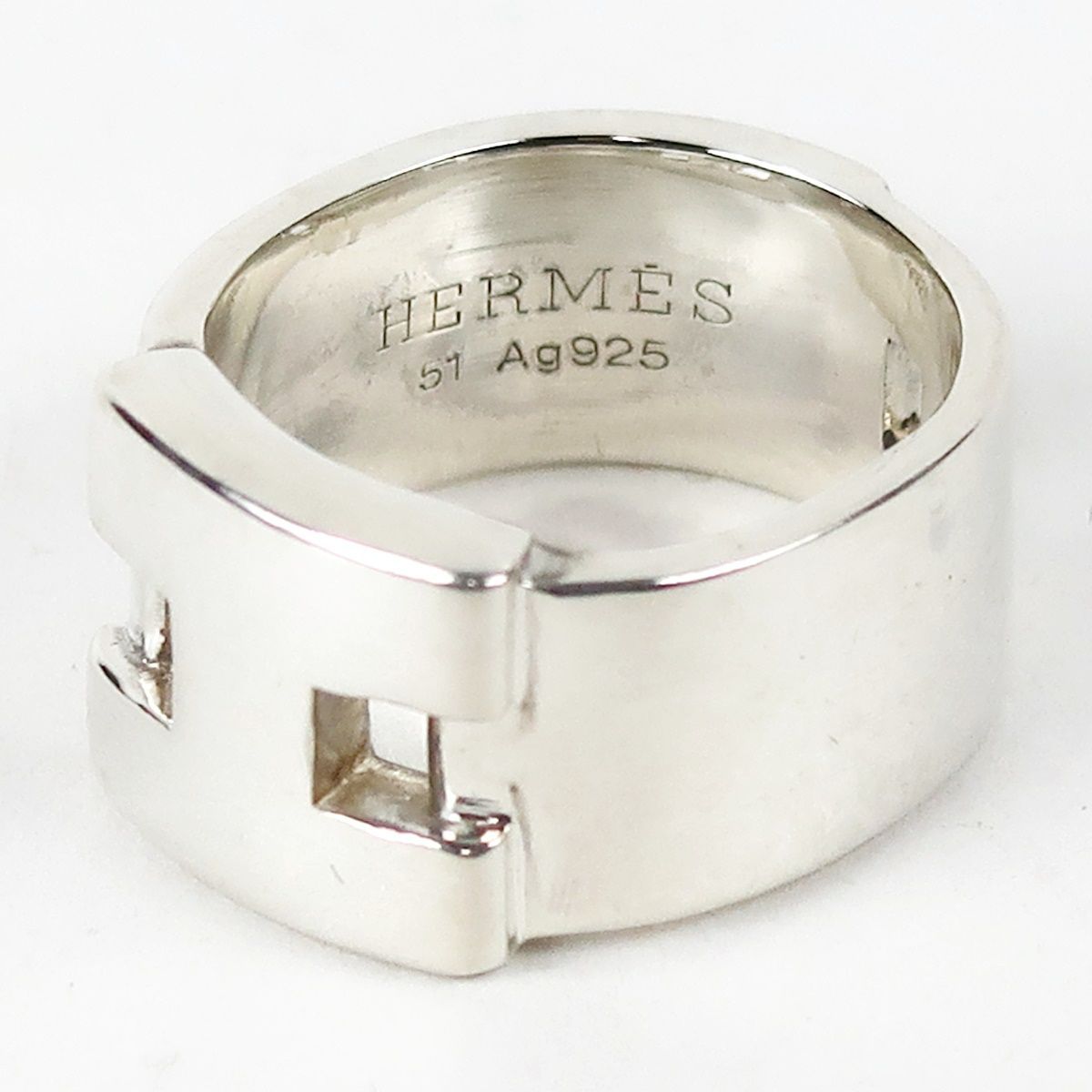 エルメス　ヘラクレスリング サイズ51　シルバー925 美品】HERMES エルメス シルバー ヘラクレス リング 指輪 925 ブランド