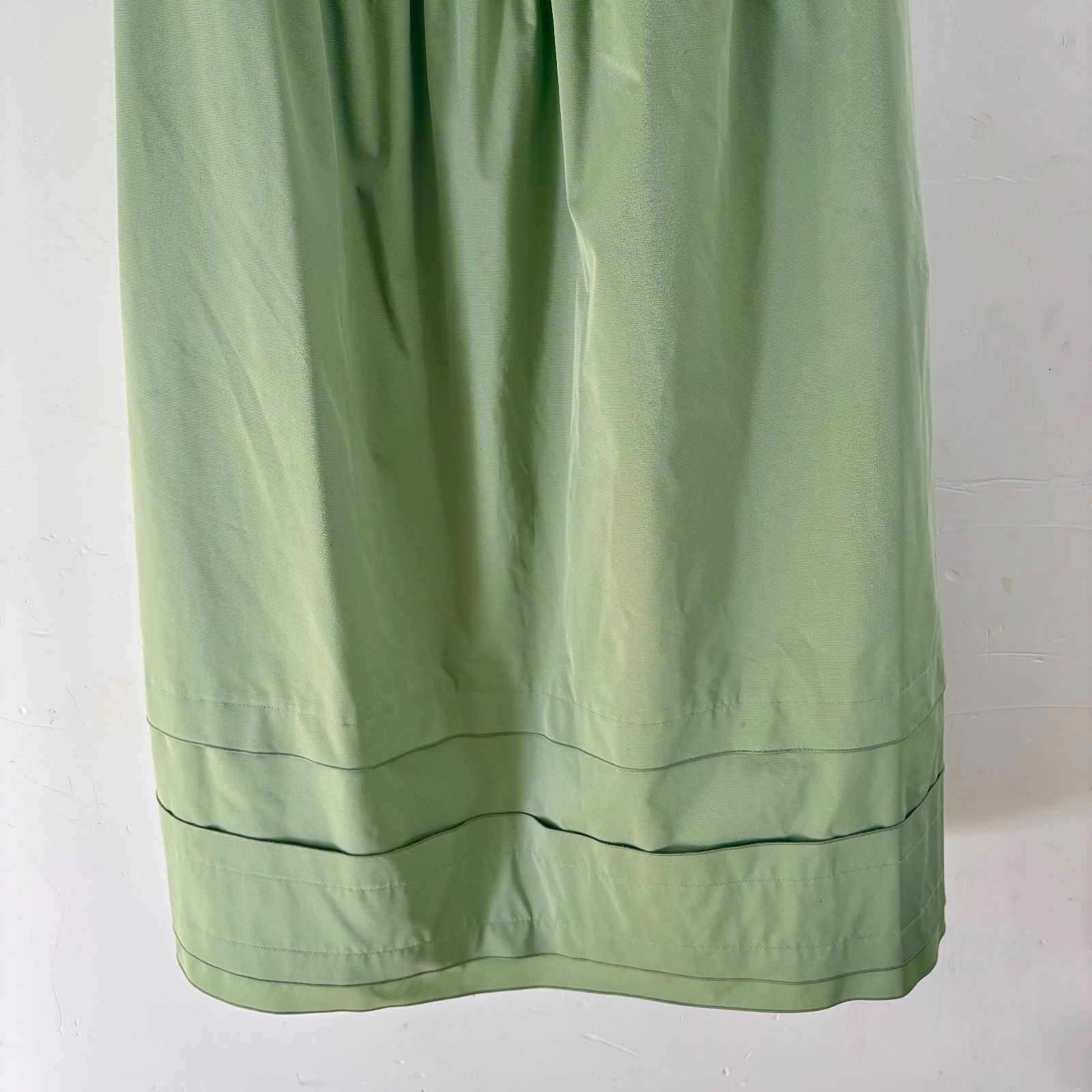 FOXEY NEW YORK エンパイアワンピース 40 グリーン 膝丈 - メルカリ