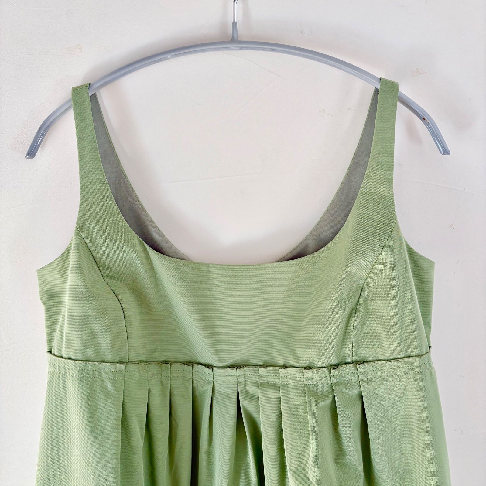 FOXEY NEW YORK エンパイアワンピース 40 グリーン 膝丈 - メルカリ