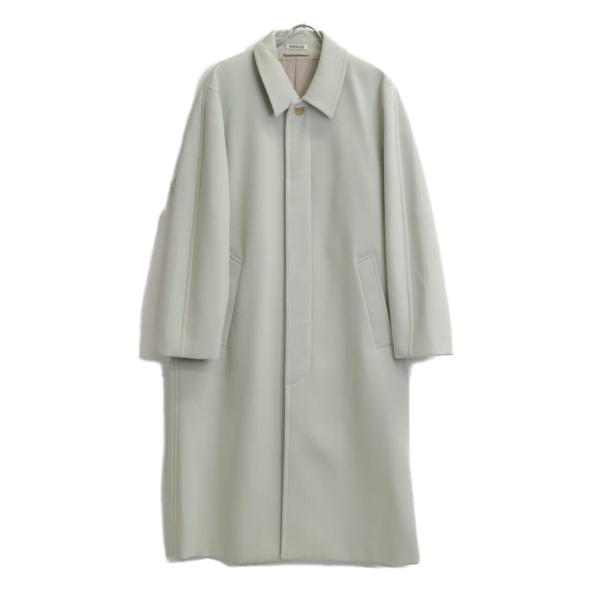 AURALEE オーラリー 25年製 A25SC01SW ﾗｲﾄｸﾞﾘｰﾝ ｽﾎﾟﾝｼﾞｳｰﾙﾂｲｰﾙ ｽﾃﾝｶﾗｰ