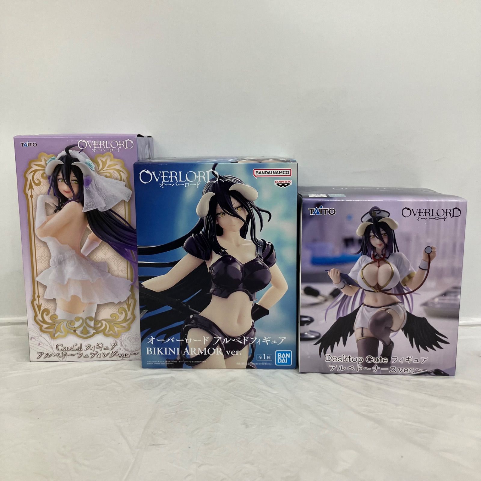 【新品未開封】オーバーロード　アルベド　ビキニアーマー　ウエディング　他セット 未開封 オーバーロード DesktopCute アルベド ナースver BANPRESTO