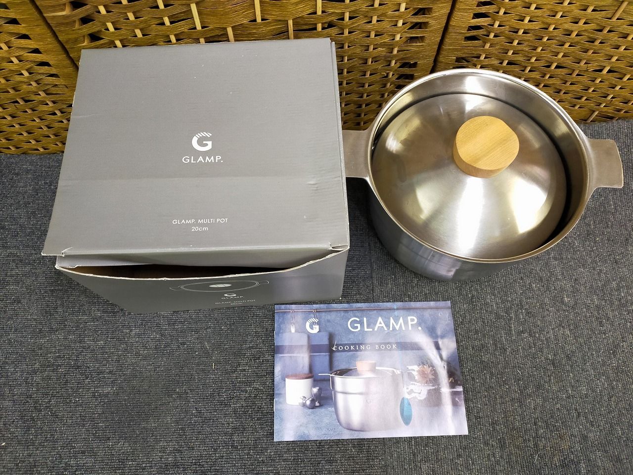 GLAMP グランプ マルチポット ５合炊き 20 cm ミラー サテン GL MP 5 両手鍋 日本製 ステンレス 料理 調理器具アウトドアリビング グランピング Ffg_01 A_0104_ _A 01_ 0