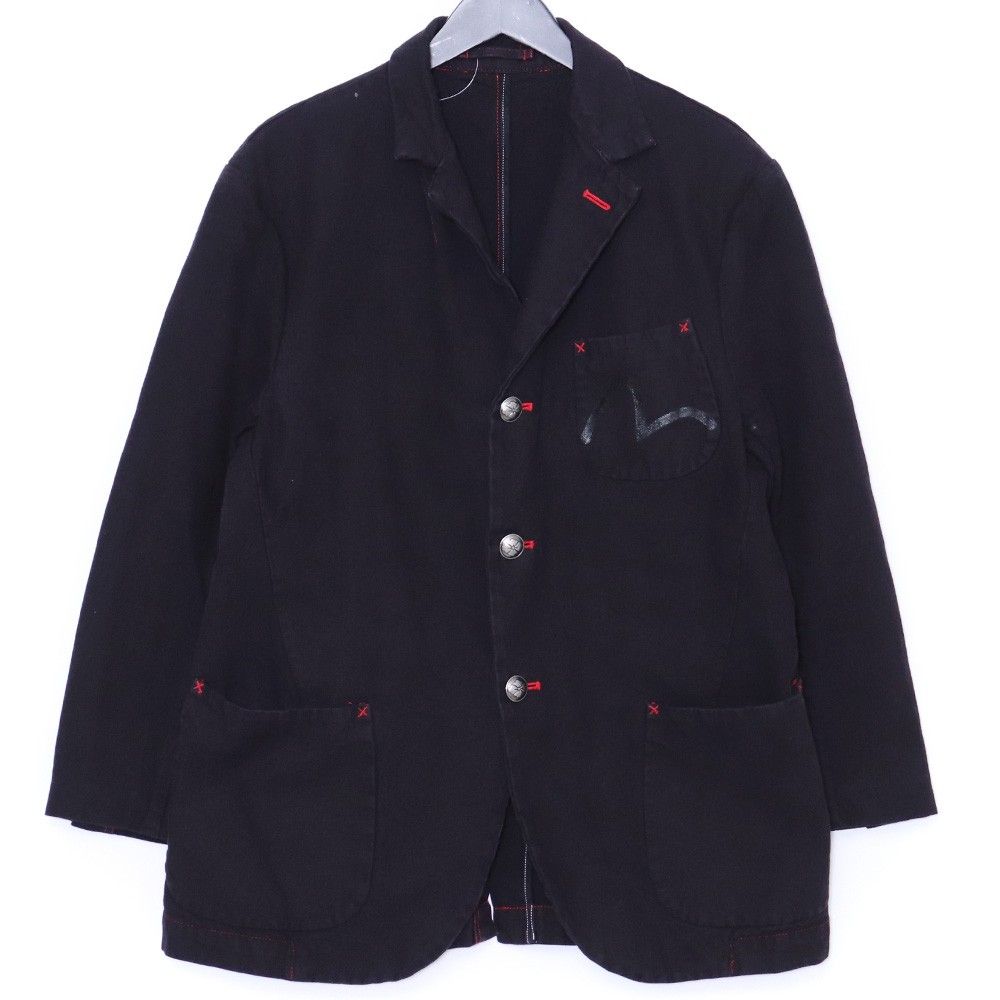 EVISU デニムテーラードジャケット サイズ40 ブラック - メルカリ