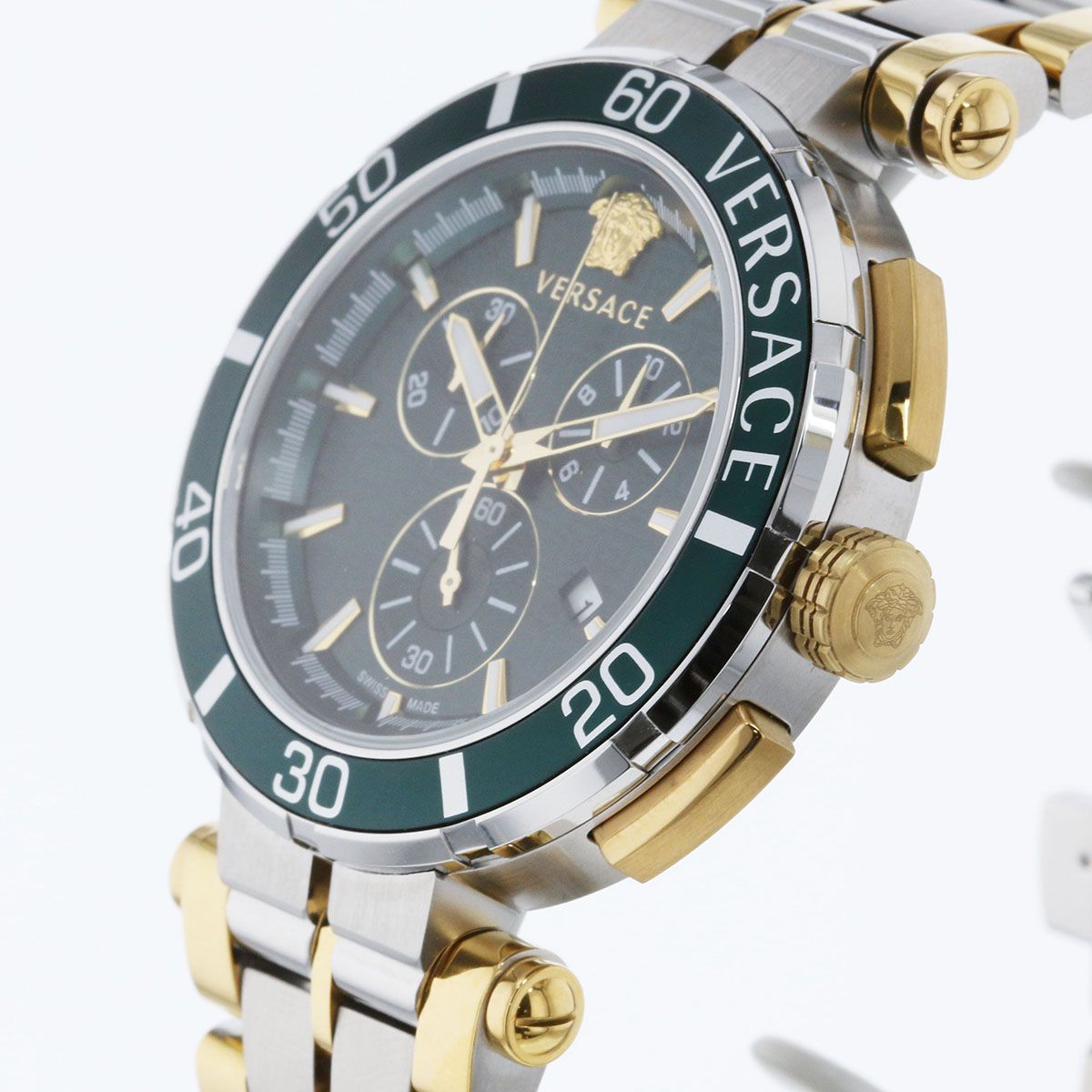 VERSACE ヴェルサーチェ グレカ クロノ クォーツ 腕時計 VE3L00422 