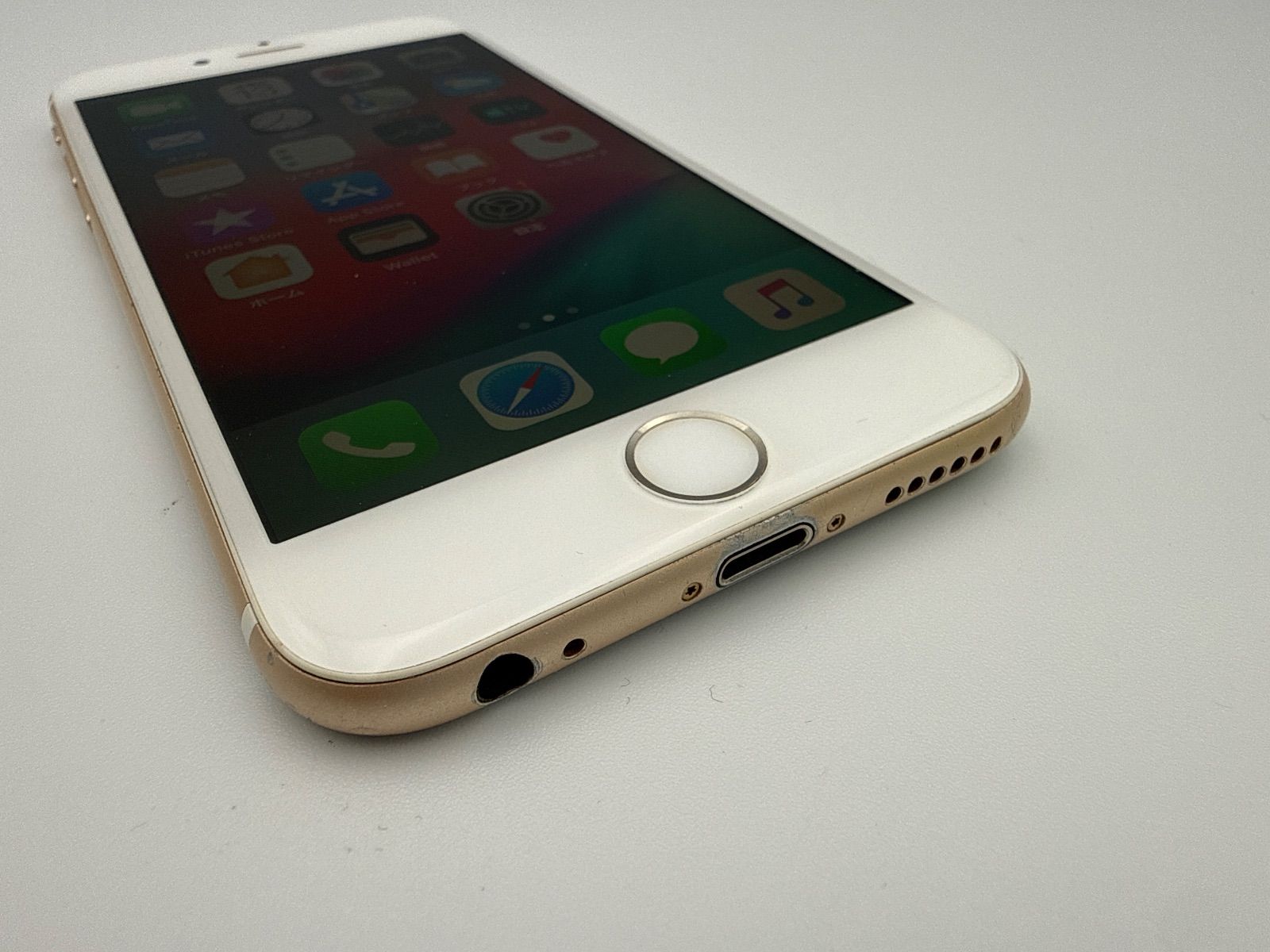 バッテリー新品交換済み 100％ iPhone6 64GB ゴールド docomo - メルカリ