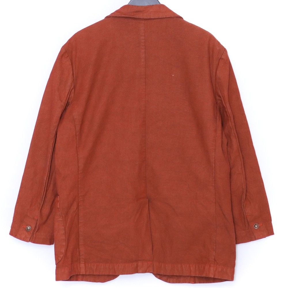 YAMANE EVISU 胸カモメプリント テーラードジャケット サイズ40 レッド