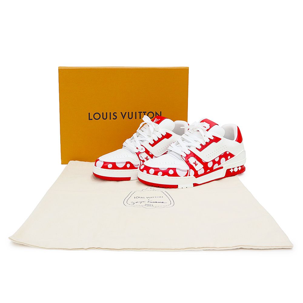 ルイ ヴィトン 1AB8J1 LV トレイナー ライン 草間彌生 コラボ ドット柄