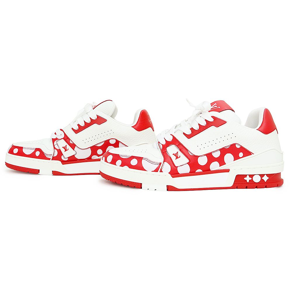 ルイ ヴィトン 1AB8J1 LV トレイナー ライン 草間彌生 コラボ ドット柄