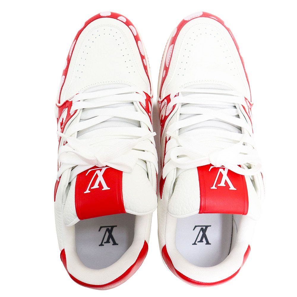 ルイ ヴィトン 1AB8J1 LV トレイナー ライン 草間彌生 コラボ ドット柄