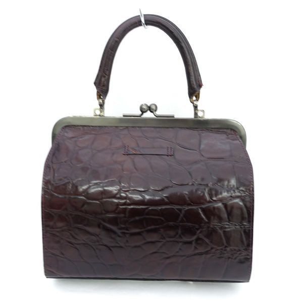 ジャンポール ゴルチエ クロコ型押し2way ハンドバッグ ショルダー がま口 JEAN PAUL GAULTIER / ジャンポール ゴルチエ □2WAYバッグ クロコ型