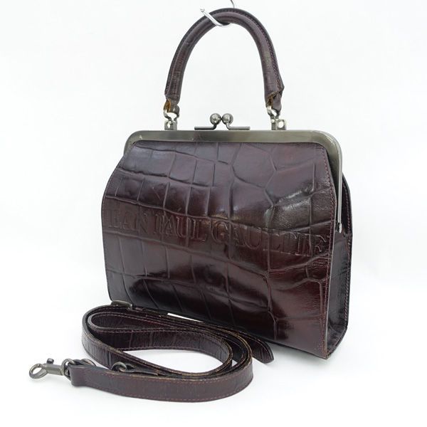 JEAN PAUL GAULTIER / ジャンポール ゴルチエ □2WAYバッグ クロコ型