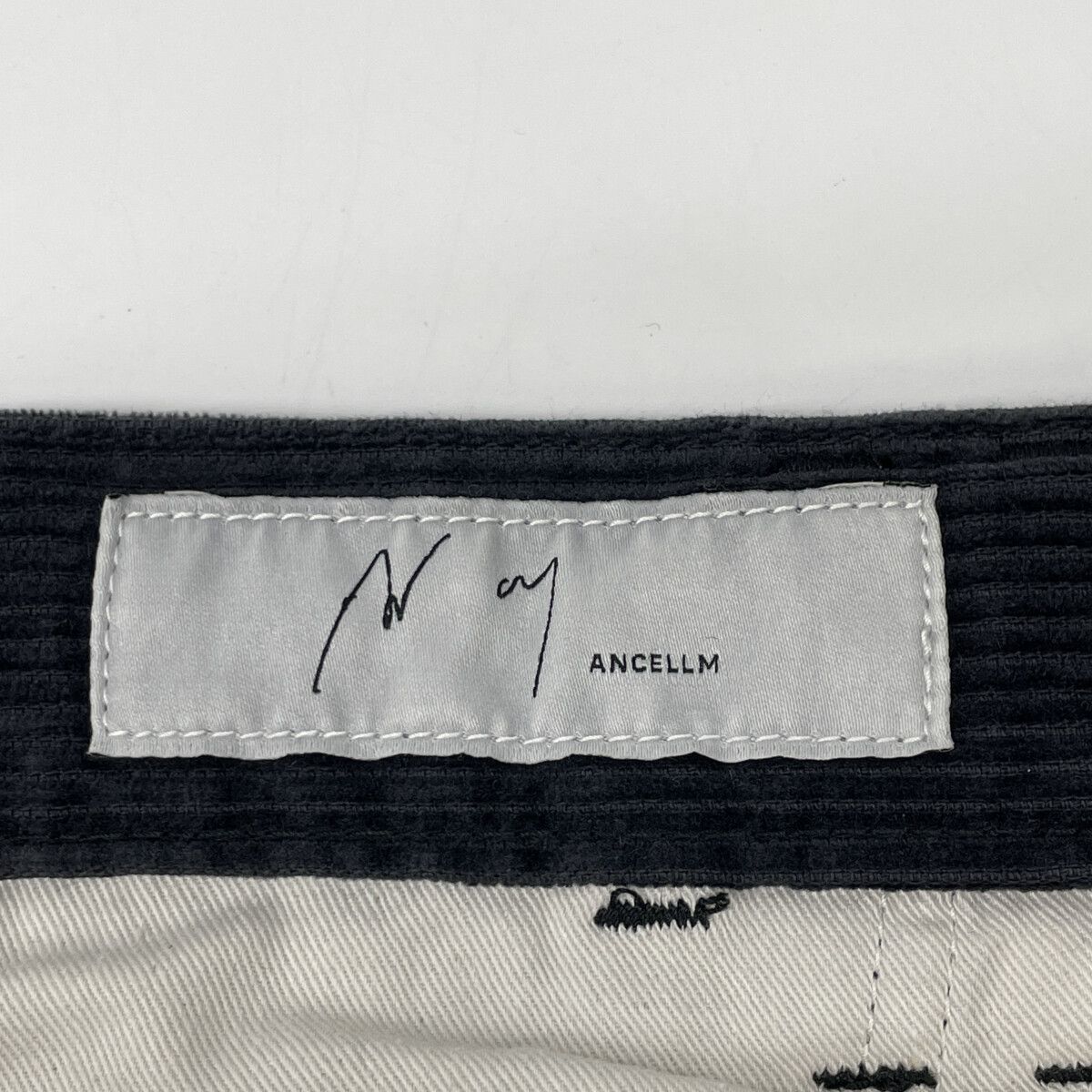 ANCELLM アンセルム ANC-PT49 ﾌﾞﾗｯｸ ORDED VELVETEEN PAINTER PANTS 2