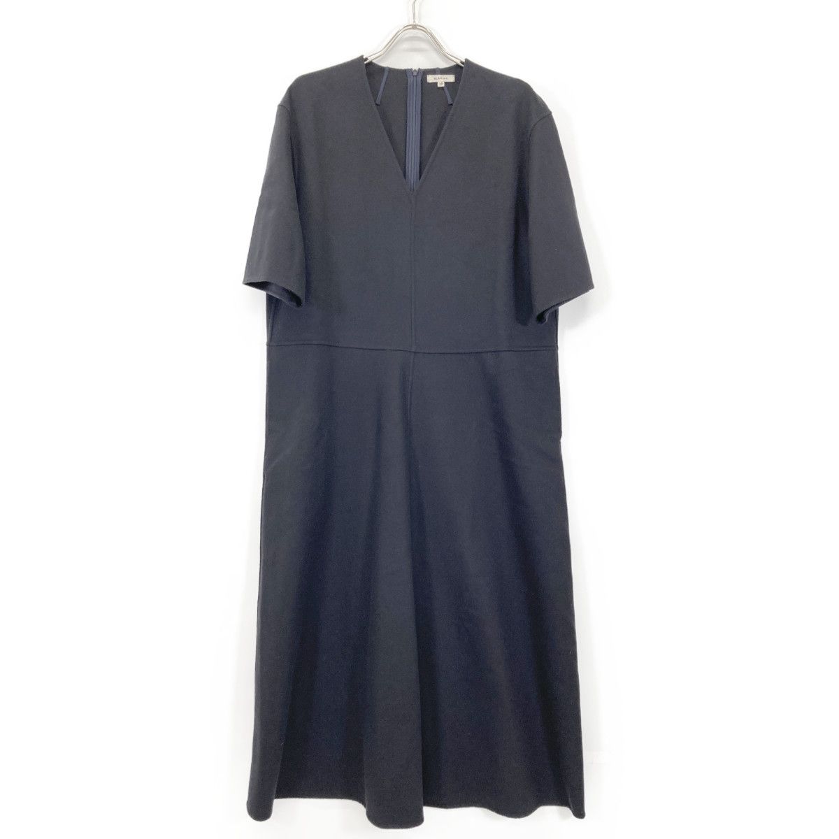 BLAMINK ブラミンク ﾌﾞﾗｯｸ ｳｰﾙ Vﾈｯｸ ﾛﾝｸﾞ ﾜﾝﾋﾟｰｽ 38 - メルカリ