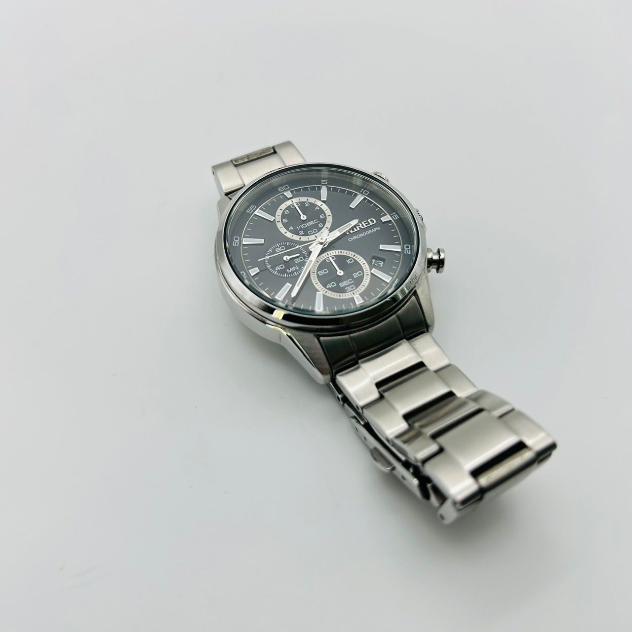 稼働品 SEIKO セイコー WIRED ワイアード クロノグラフ メンズ 腕時計 