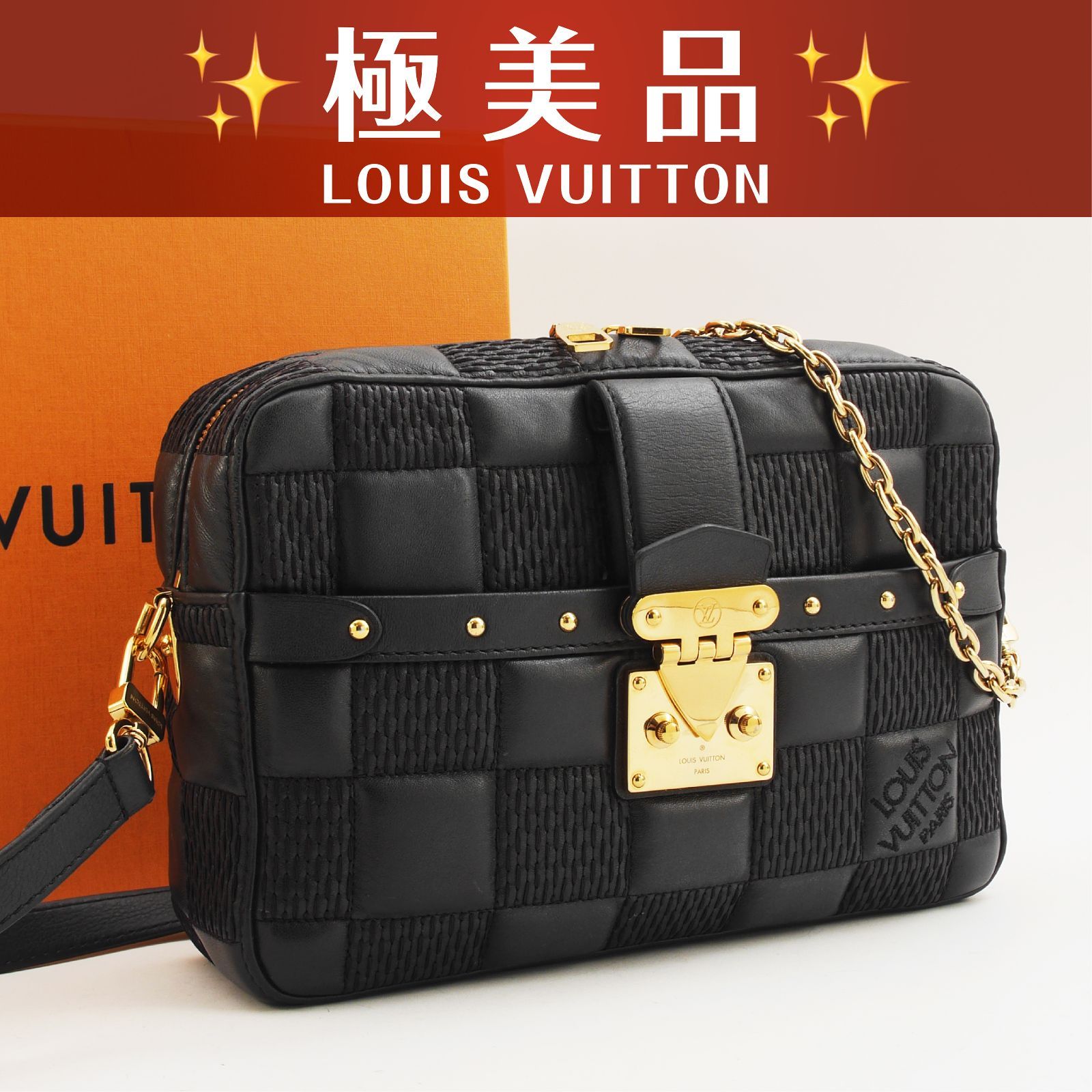 SALE‼️【極美品】LVショルダーバッグ ノワール ブラック ほぼ未使用品 極美品】 ルイヴィトン ダミエ ジャイアント トロカMM ショルダー