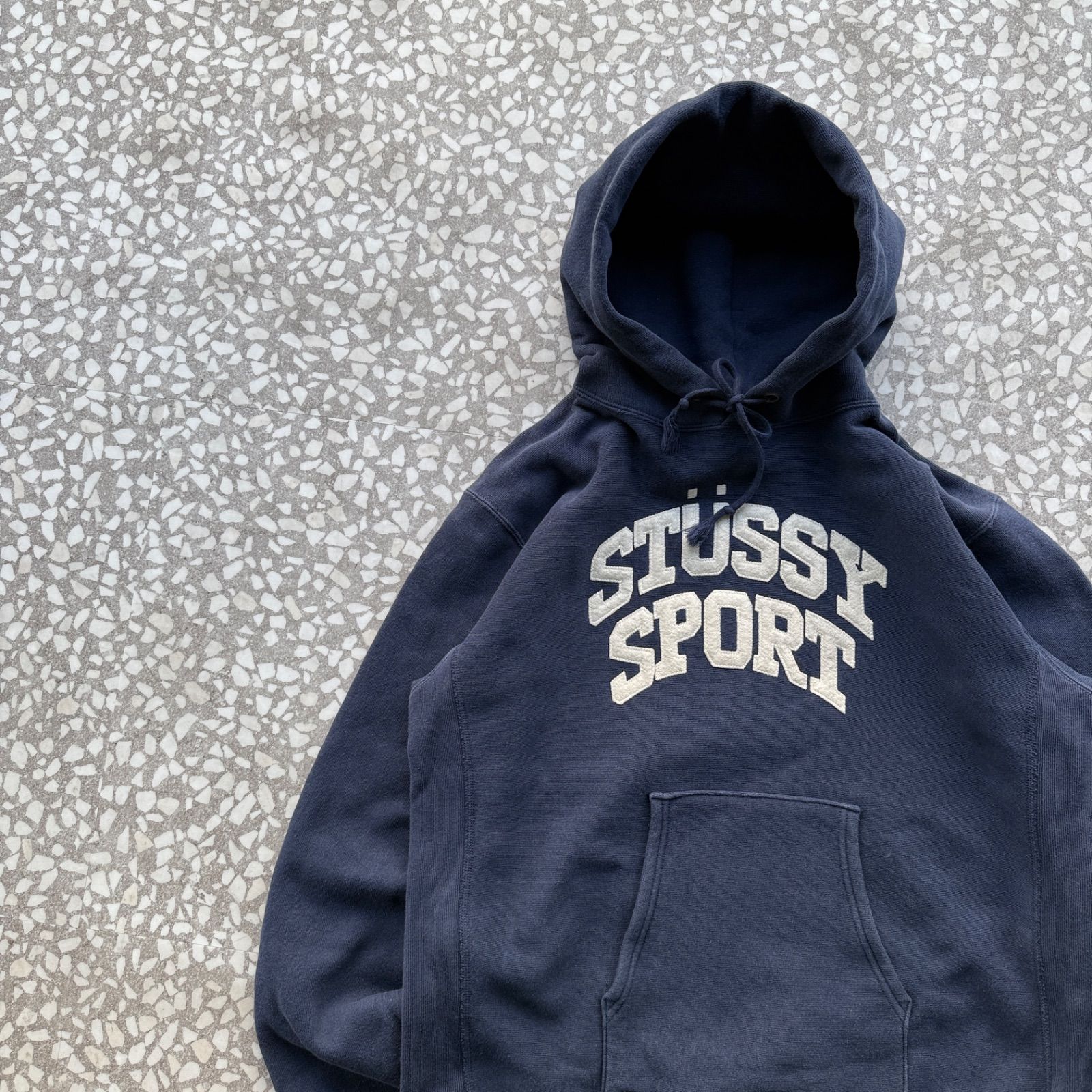 希少　 stussy sports champion リバースウィーブ パーカー STUSSY SPORT x Champion / REVERSE WEAVE 希少コラボ チャンピオン