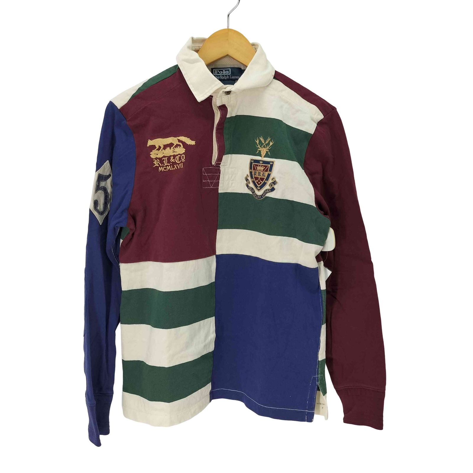 Polo by Ralph Laurenラガーシャツ M クレイジー パターン ポロバイラルフローレン Polo by RALPH LAUREN custom fit クレイジー