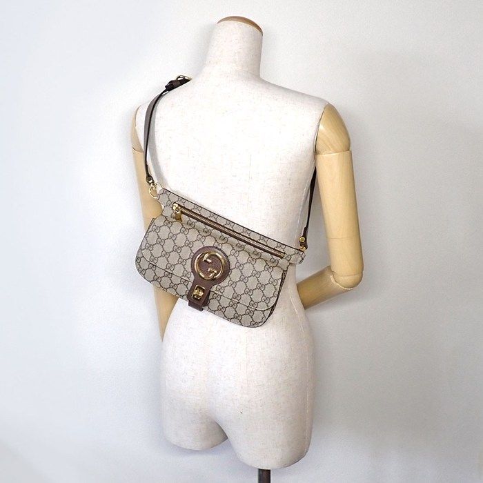 グッチ GUCCI ボディバッグ ブロンディ ベルトバッグ 718154 ベージュ