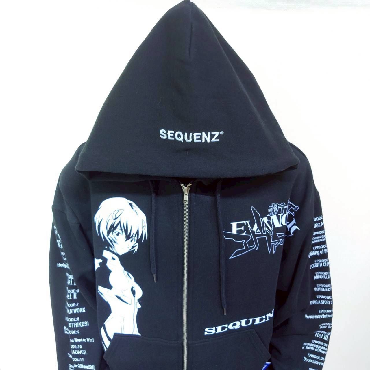 ラスワン☆【SEQUENZ エヴァンゲリオン コラボ ZIPパーカー】長袖 裏