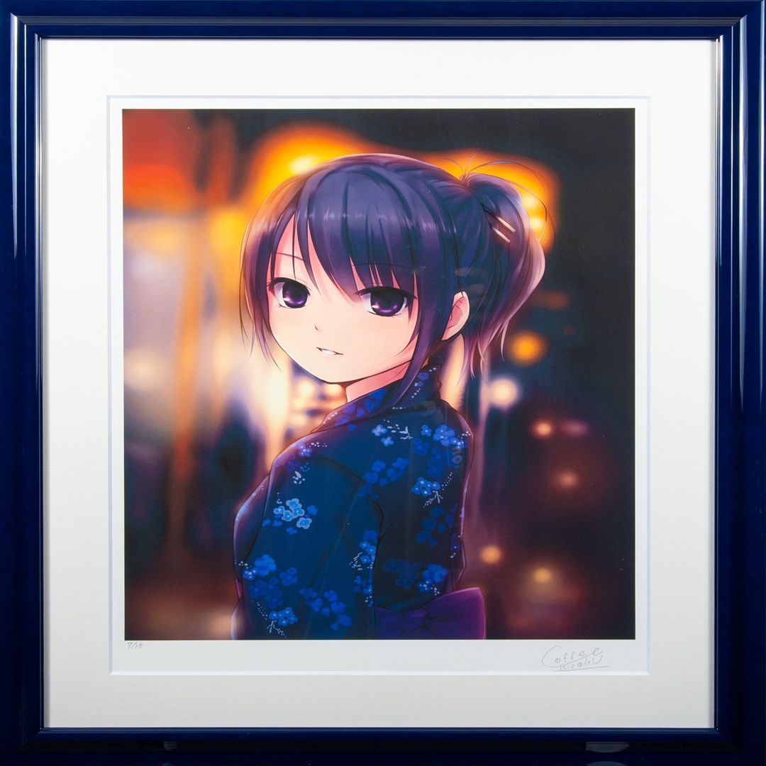 珈琲貴族】 「宵祭り」 版画 アールジュネス / アールビバン保証書付