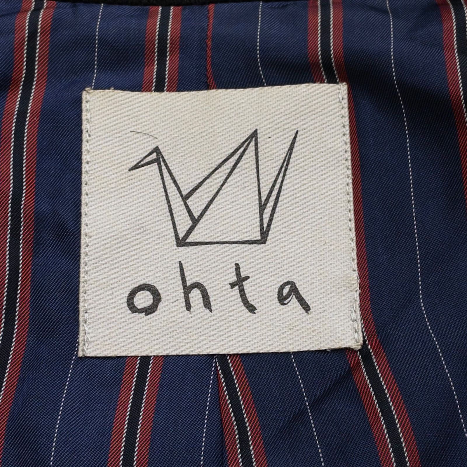 ohta オオタ ジャケット ノーカラー ブルゾン ボリュームスリーブ 