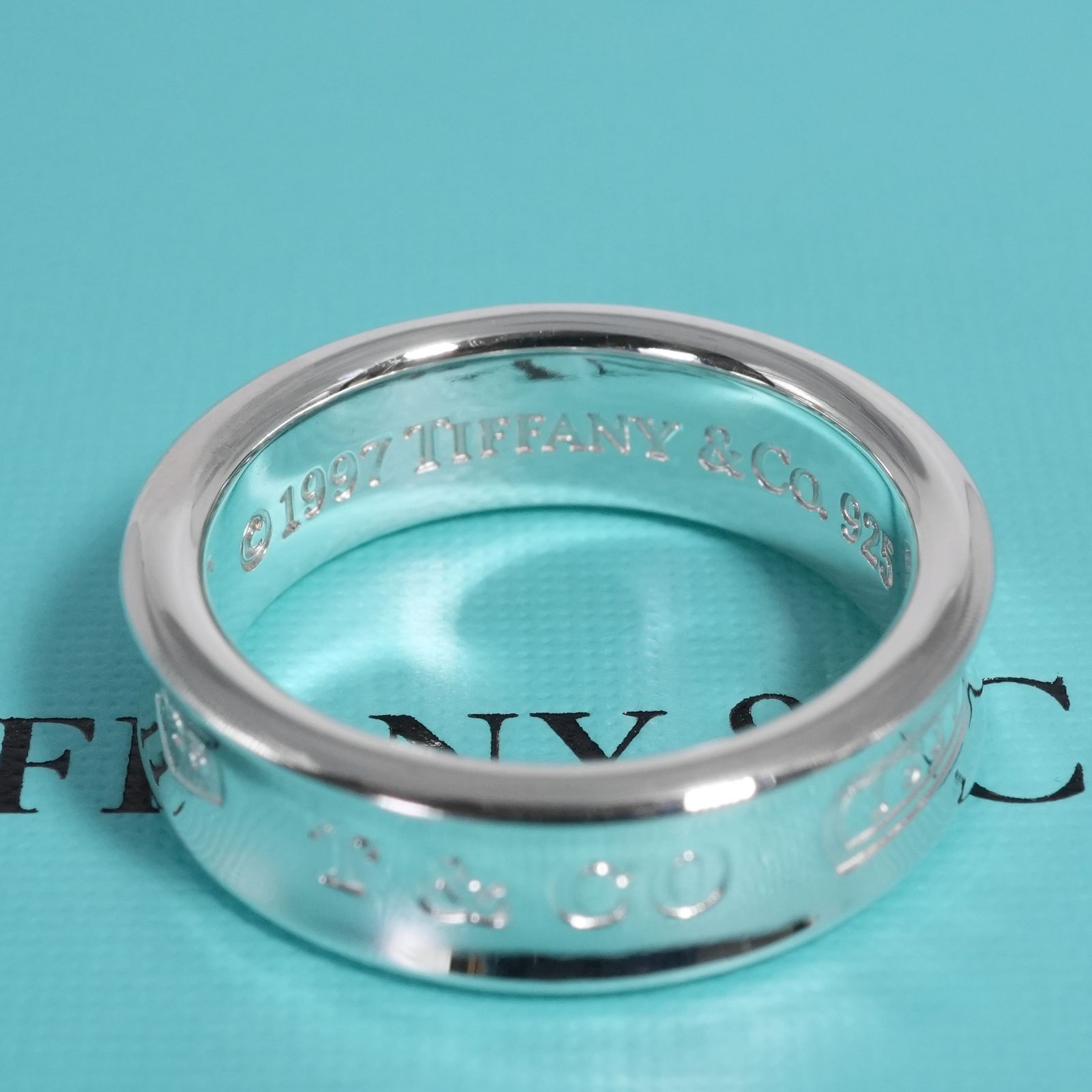 極美品20号 ティファニー 1837 ナロー ミディアム リング/25-2487