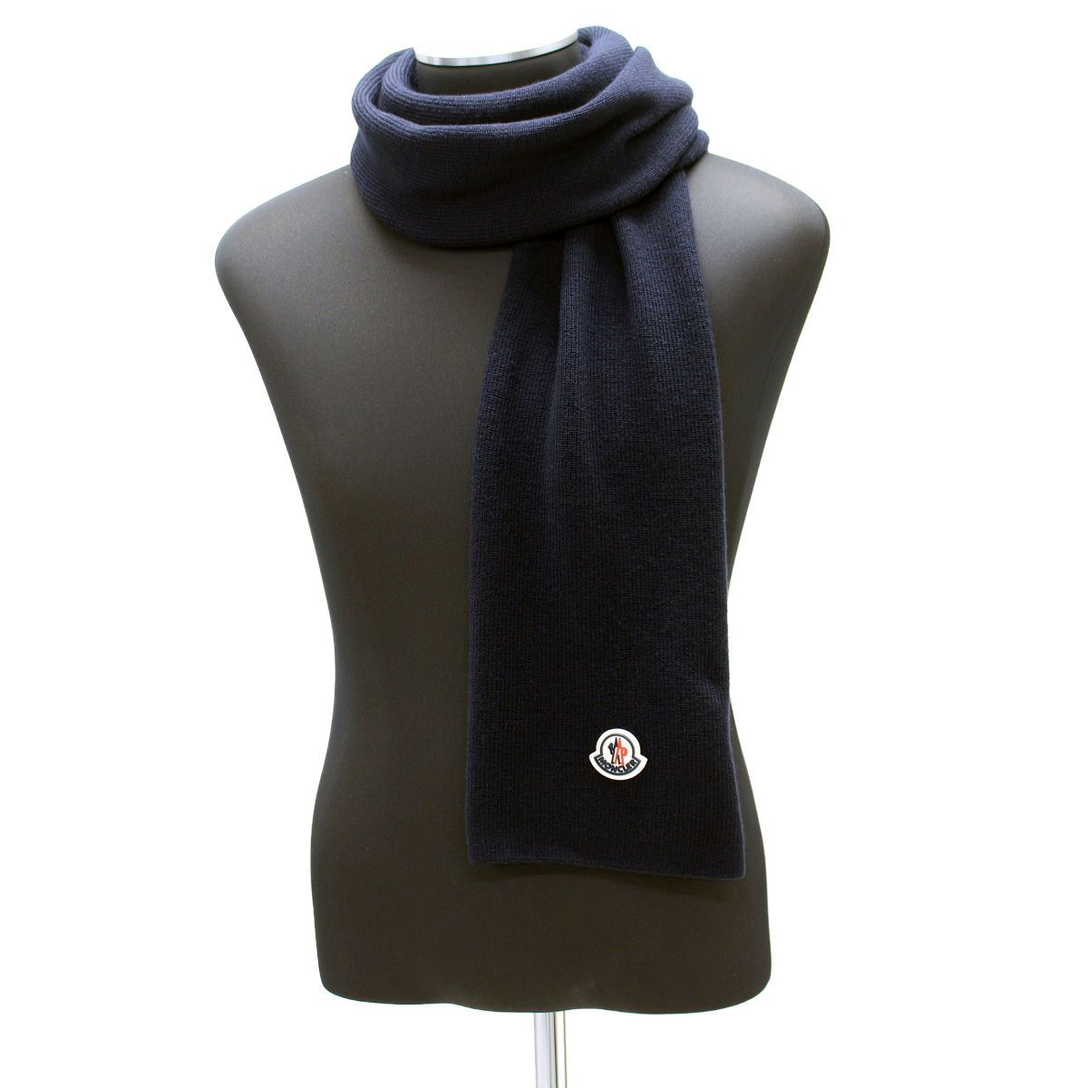 165 MONCLER モンクレール 9Z73200 A9632 ネイビー マフラー SCIARPA