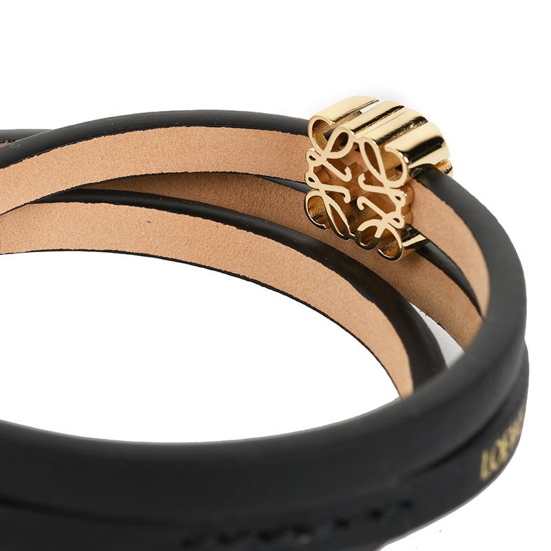 ロエベ　アナグラム　ボンベ　ツイスト　ブレスレット アナグラム ボンベ ツイスト ブレスレット（カーフ） ブラウン - LOEWE