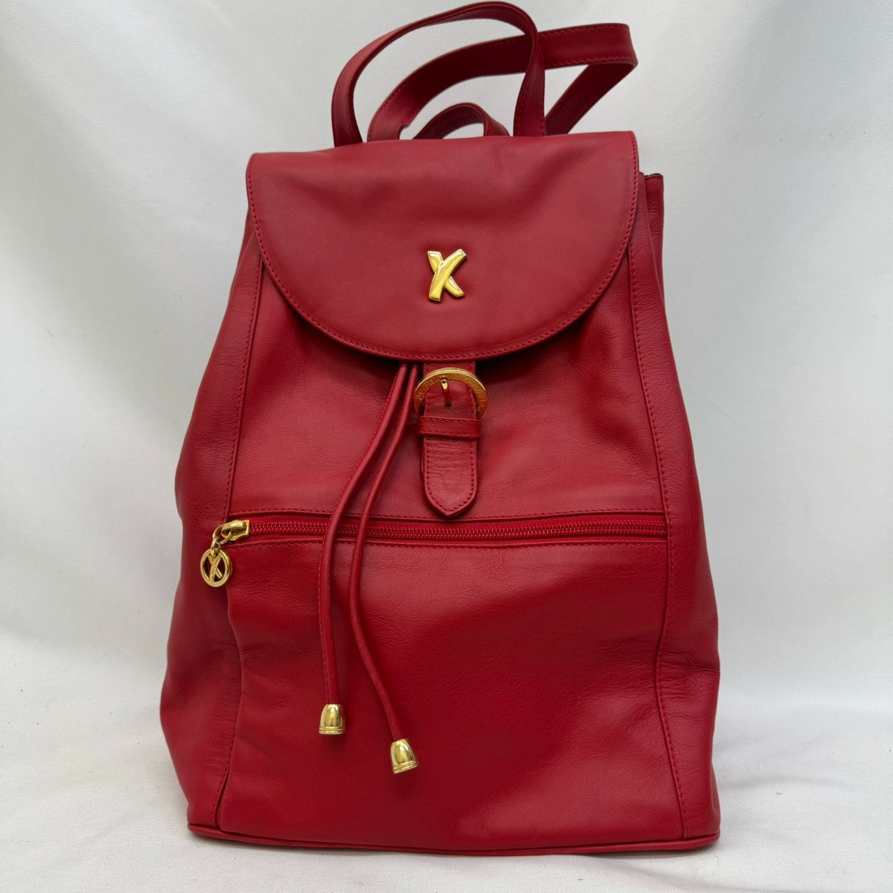 K【Paloma picasso】パロマピカソ リュック レザー レッド - メルカリ