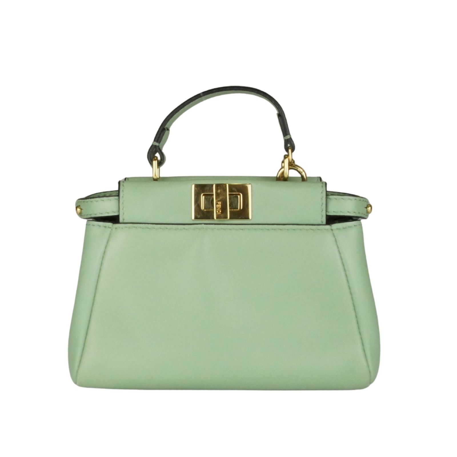 Fendi ミントグリーン ビジネスバッグ FENDI フェンディ マイクロピーカブー ミントグリーン ショルダー
