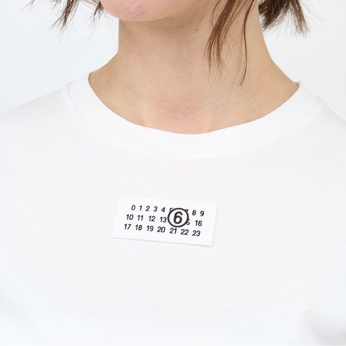 MM6 マルジェラ ベージュ キッズTシャツ ロゴ 大人もOK！16Y MM6 KIDS