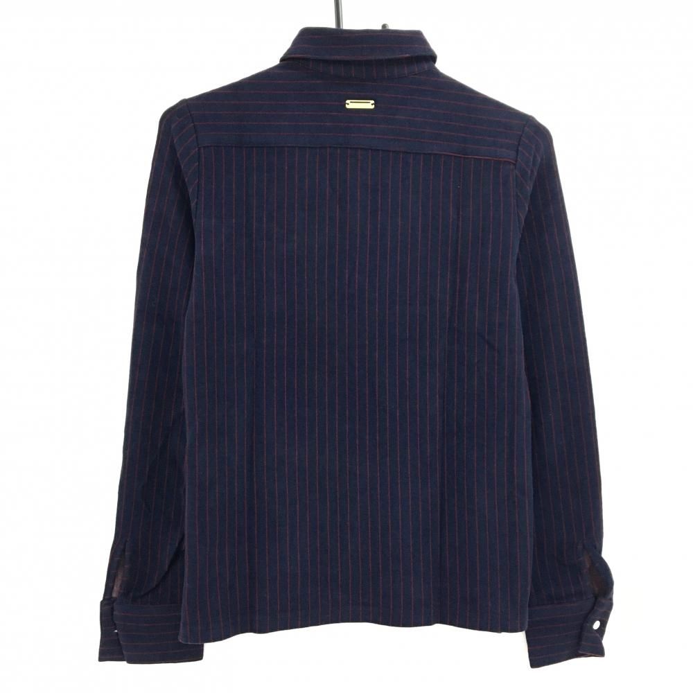 美品】セントアンドリュース 長袖ポロシャツ ネイビー××ボルドー