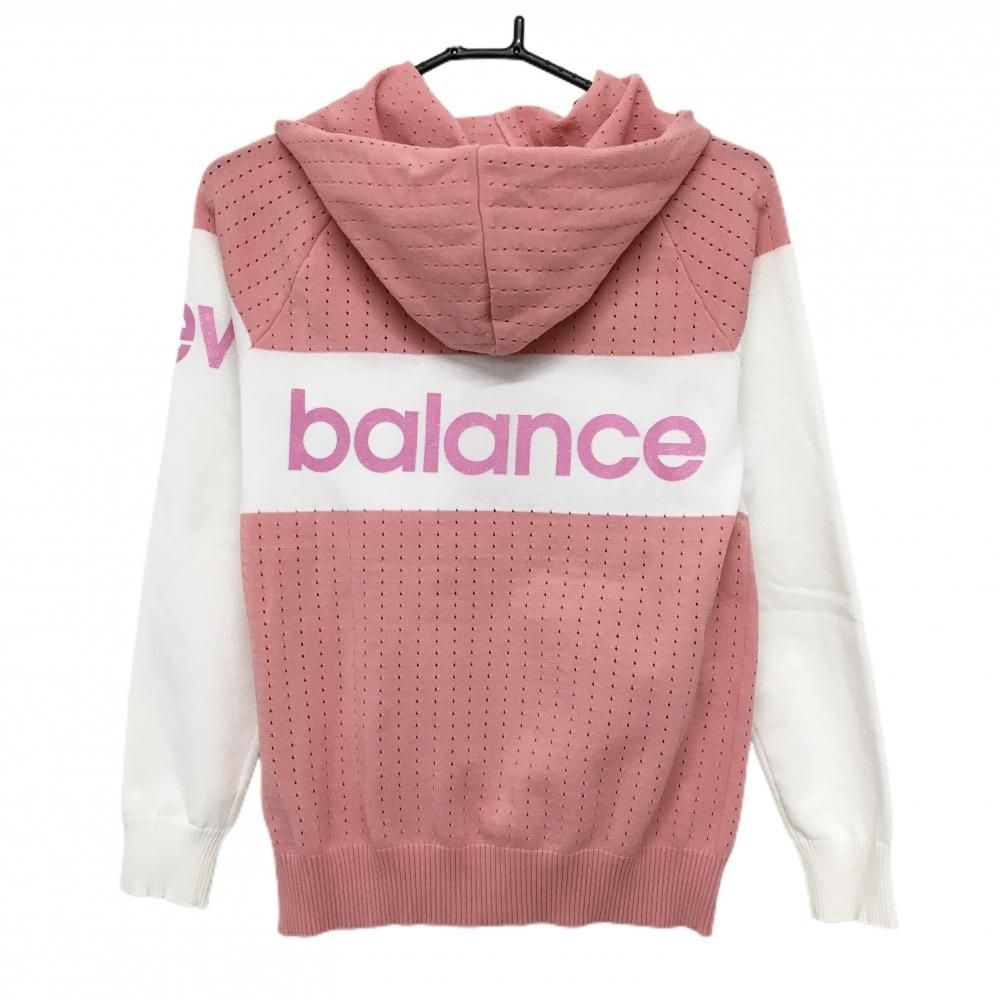 【超美品】ニューバランスゴルフ 総柄ロゴ ジップパーカー 4 未使用 New Balance Golf（ニューバランスゴルフ） ジップパーカー 黒×グレー