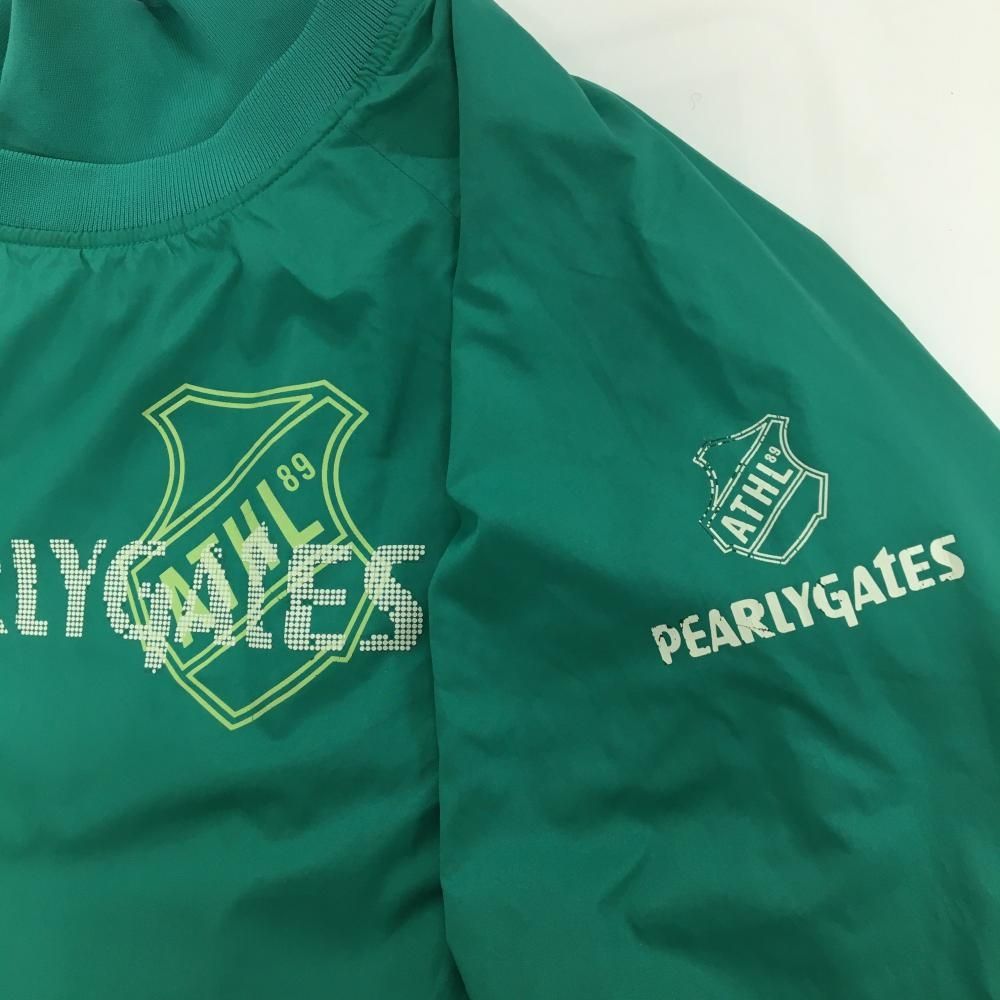 極美品　パーリーゲイツ　蓄熱裏地　防寒　スニード　ロゴ　フロッキー　グリーン　緑 極美品 パーリーゲイツ 蓄熱裏地 防寒 スニード ロゴ フロッキー