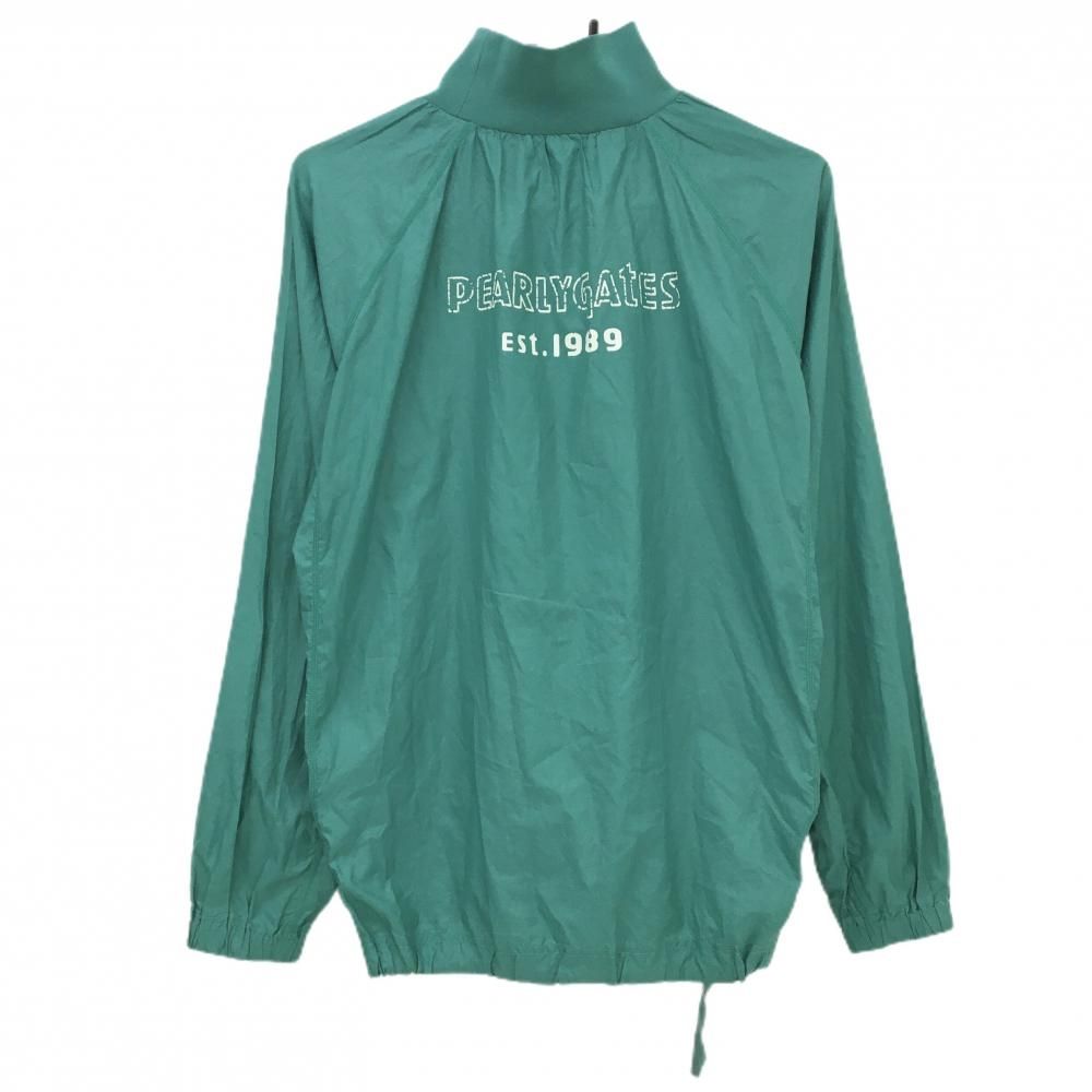 パーリーゲイツ ツインスニード グリーン ロゴプリント白 蓄熱裏地