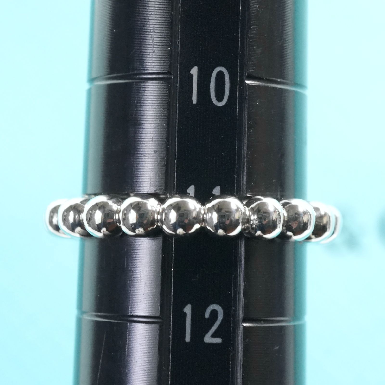 極美品11号 ティファニー ハードウェア ボール リング 希少/25-2479