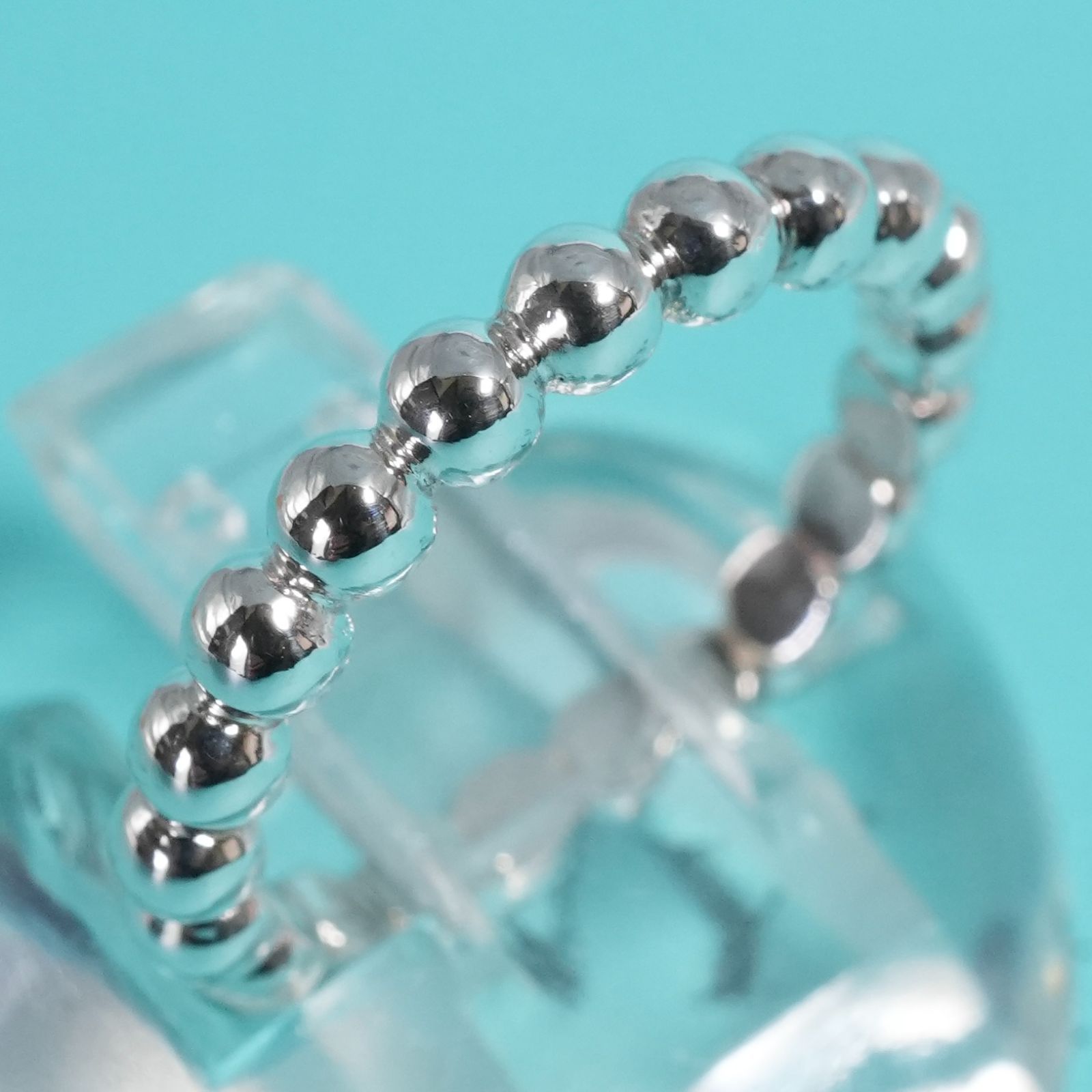 極美品11号 ティファニー ハードウェア ボール リング 希少/25-2479