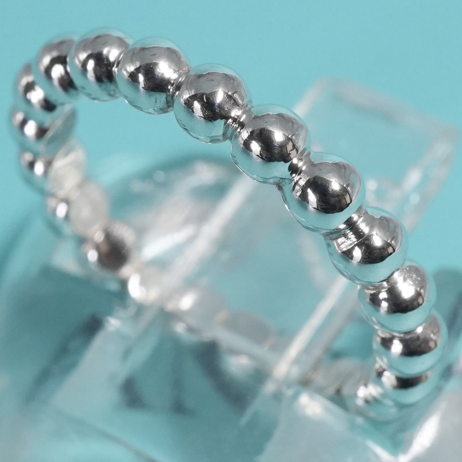 極美品11号 ティファニー ハードウェア ボール リング 希少/25-2479