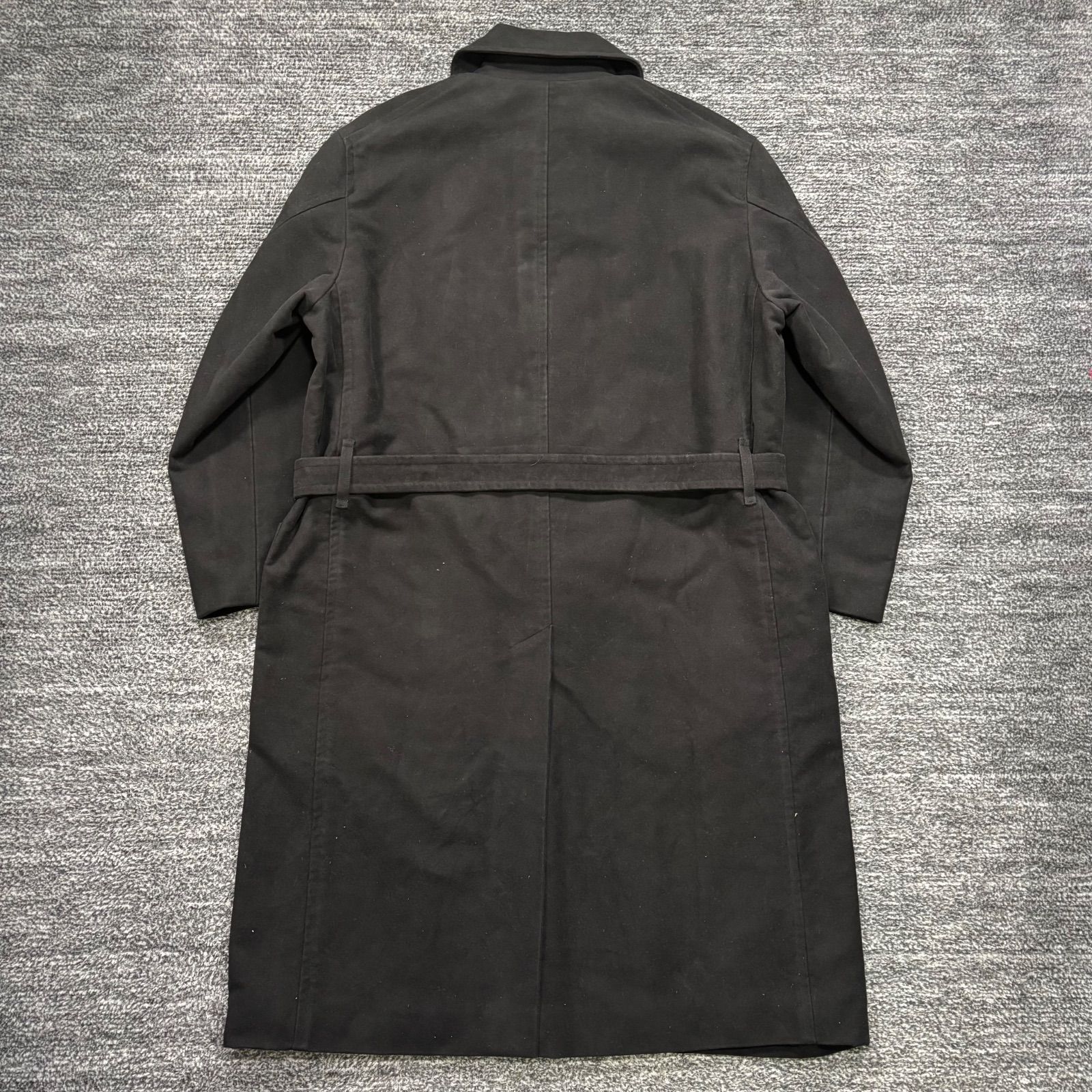 未使用品 comoli 25aw モールスキンミリタリーコート 1 BLACK C03