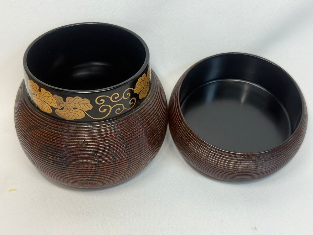 未使用】京塗師 川瀬表完作 瓢茶入 千筋 合口蒔絵 経年在庫品 - メルカリ