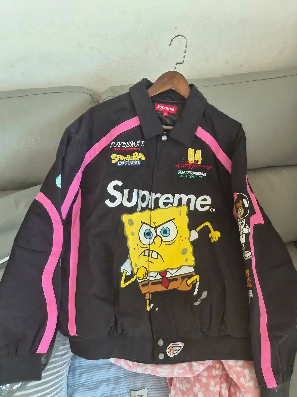 Supreme Jacket Jeff Hamilton x SpongeBob SquarePants Racing