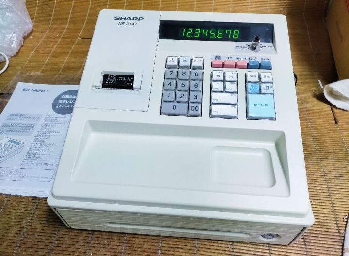 シャープレジスター XE-A147 PC連携売上管理フル設定無料 922222
