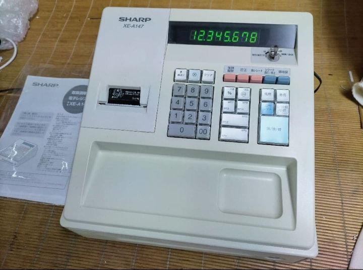 シャープレジスター XE-A147 PC連携売上管理フル設定無料 922222
