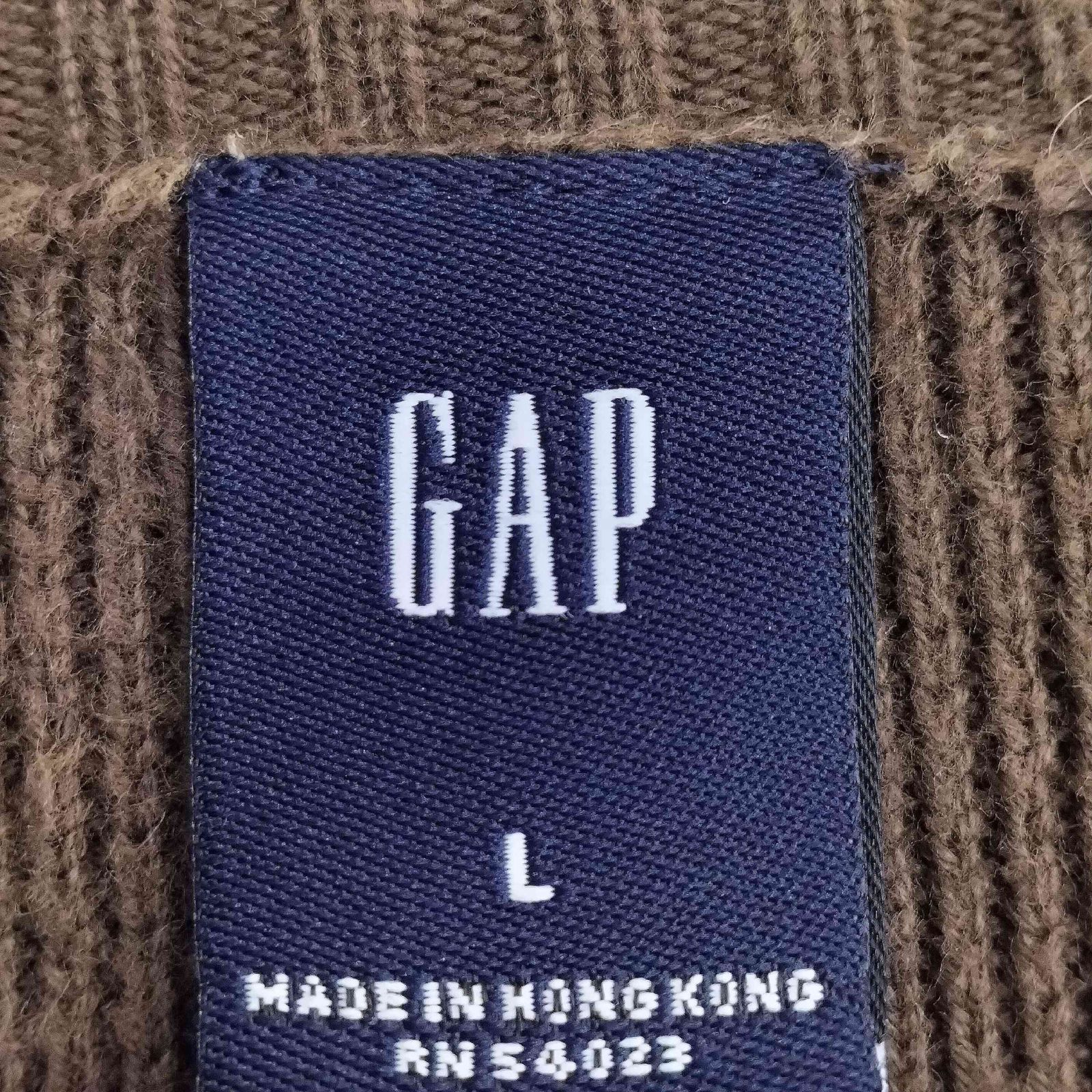 ギャップ Gap OLD 00s 香港製 クルーネック リブニット メンズ import