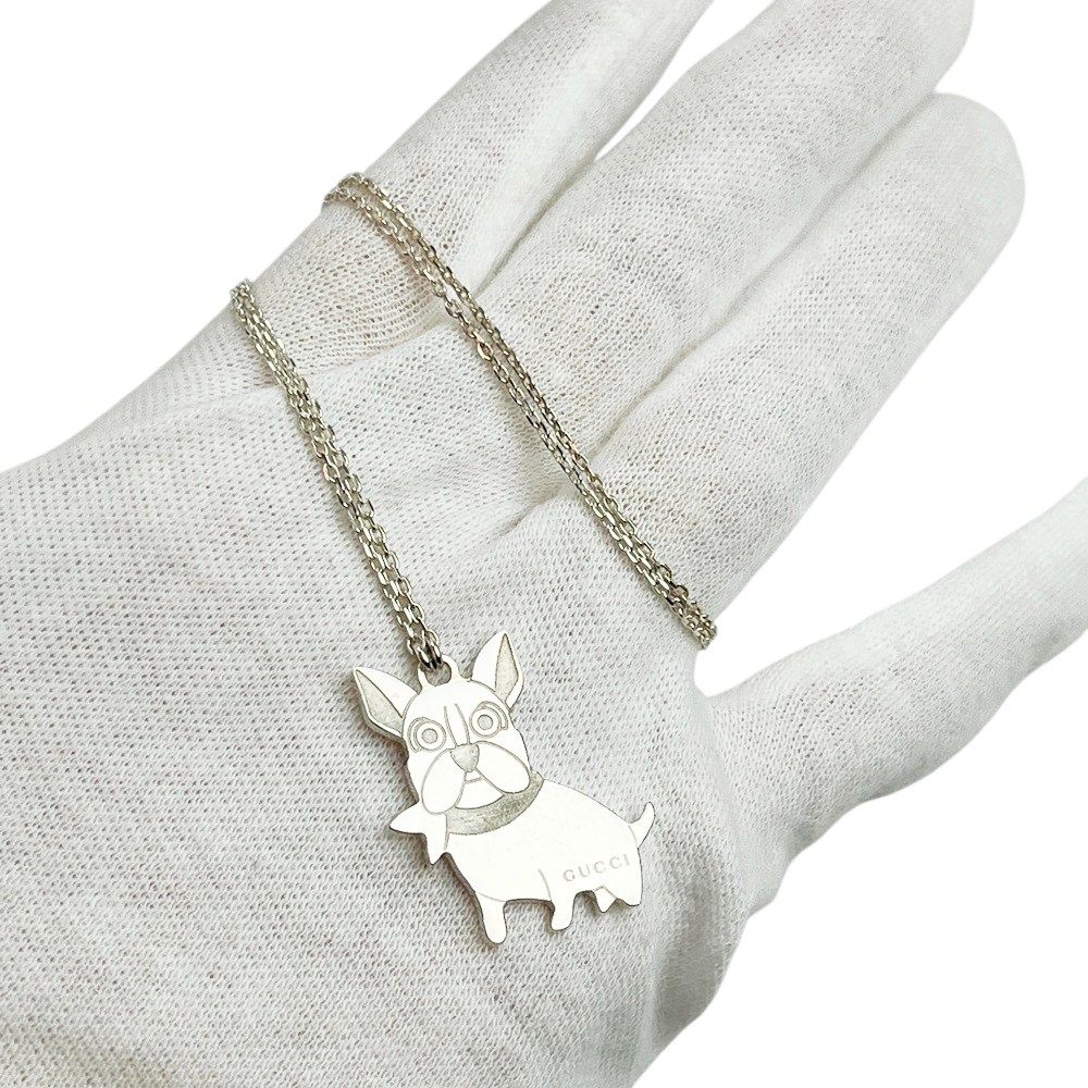 グッチ □美品□ フレンチブルドッグ ネックレス アクセサリー
