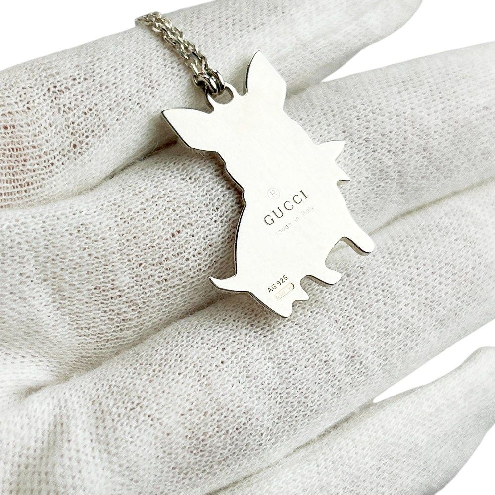 グッチ □美品□ フレンチブルドッグ ネックレス アクセサリー