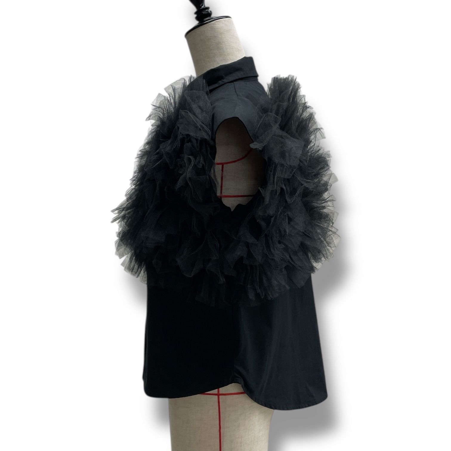 新品 タグ付 未使用 HIAND ハイアンド Swan Ribbon Shirt スワンリボン